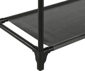 vidaXL Stojak na ubrania, stal i włóknina, 55 x 28,5 x 175 cm, czarny 8