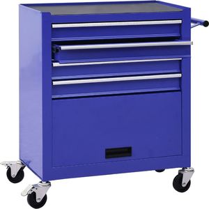 Wózek narzędziowy vidaXL 1 półka 4 szuflady  (147188) 3