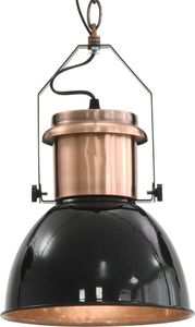 Lampa wisząca vidaXL Lampy sufitowe, 2 szt., czarne, okrągłe, E27 5