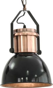 Lampa wisząca vidaXL Lampy sufitowe, 2 szt., czarne, okrągłe, E27 8