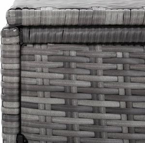 vidaXL Osłona na kosze rattan szara 148x77x111cm VidaXL 7