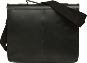 Torba vidaXL Torba na laptopa z prawdziwej skóry, czarna 3