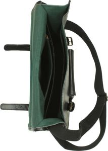 Torba vidaXL Torba na laptopa z prawdziwej skóry, czarna 4