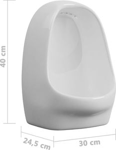 Pisuar vidaXL z zaworem spłukującym dopływ z góry (143986) 7