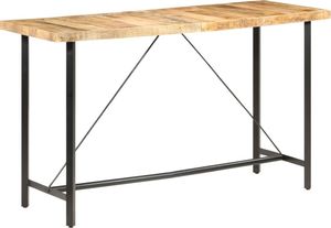 vidaXL Stolik barowy, 180x70x107 cm, surowe drewno mango 8