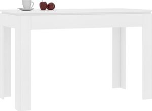 vidaXL Stół jadalniany, biały, 120 x 60 x 76 cm, płyta wiórowa 3