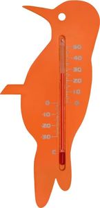 Nature Nature Zewnętrzny termometr ogrodowy, w kształcie zięby, pomarańczowy 1