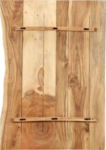 vidaXL Blat łazienkowy, lite drewno akacjowe, 80 x 55 x 2,5 cm 2