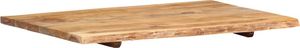 vidaXL Blat łazienkowy, lite drewno akacjowe, 80 x 55 x 2,5 cm 5