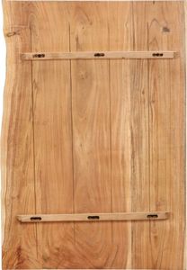 vidaXL Blat łazienkowy, lite drewno akacjowe, 80 x 55 x 3,8 cm 2