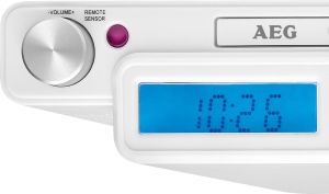 Radio AEG KRC 4355 - CD, cyfrowe, pilot - podszafkowe, białe 3
