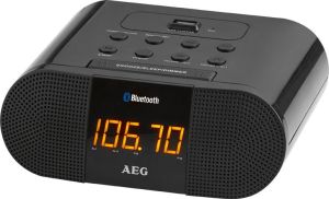 Radiobudzik AEG MRC 4132, Bluetooth, USB, czarny 1