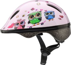 Meteor Kask ochronny, dziecięcy, rowerowy KS06 LITTLE OWL Rozmiar 48-52 2