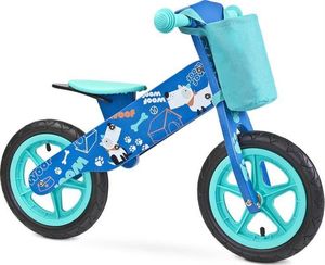 Toyz Rowerek biegowy dziecięcy drewniany ZAP niebieski 1