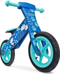 Rowerek biegowy Toyz dziecięcy drewniany ZAP niebieski 3