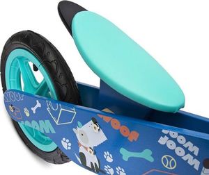 Rowerek biegowy Toyz dziecięcy drewniany ZAP niebieski 4