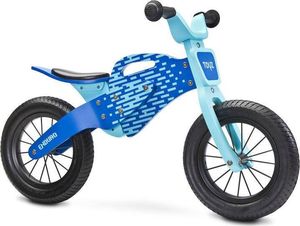 Toyz Rowerek biegowy dziecięcy drewniany Enduro niebieski 1