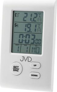Stacja pogodowa JVD Zegar budzik JVD T7009 Sonda zewnętrzna uniwersalny 3