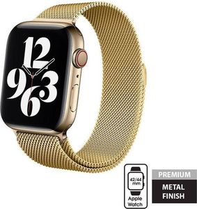 Crong Pasek ze stali nierdzewnej Crong Milano Steel do Apple Watch 42/44 mm złoty 6