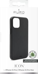 Puro Etui PURO ICON Anti-Microbial Cover do iPhone 12 / iPhone 12 Pro czarne 6