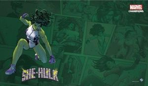 Fantasy Flight Games Marvel Champions: The Game Mat - She-Hulk (115382) - 841333110642 1