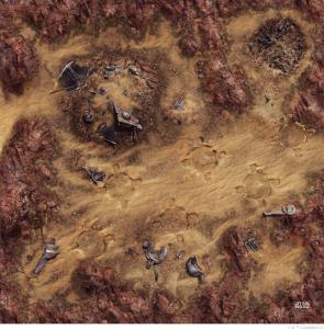 Fantasy Flight Games Star Wars: Legion - Desert Junkyard Gamemat 1