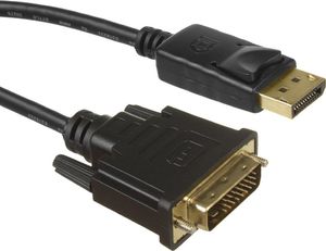 Kabel Maclean DisplayPort - DVI-D 1.8m czarny (MCTV-715) 4