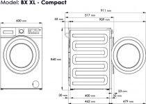 Pralka Beko WRE7512XWW2 2