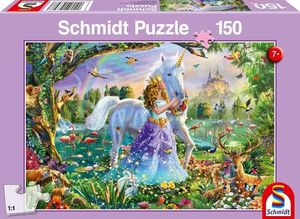 Schmidt Spiele Puzzle Księżniczka jednorożec i zamek 1