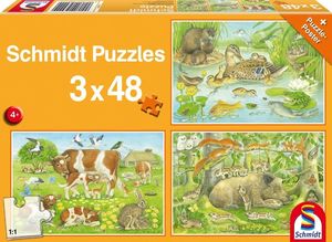 Schmidt Spiele Puzzle Zwierzęca rodzinka 1