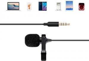 Mikrofon Mozos krawatowy z klipsem do rozmów, jack 3.5 mm (LAVMIC1) 4