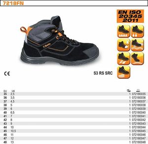 Beta Tools BETA BUTY BEZPIECZNE FLEX S3, Z NUBUKU ACTION ROZMIAR 45 BE7218FN-45 3