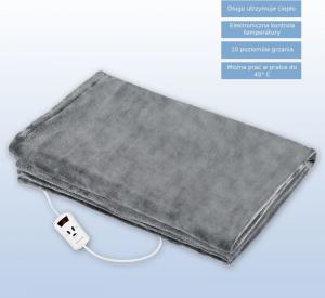 ProfiCare PC-WZD 3061 Koc elektryczny 130x180 cm szary 4