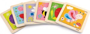 Viga Viga 50143 Puzzle na podkładce - żółwiki 3