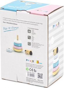 Viga Toys Viga 44042 PolarB Piramidka edukacyjna Piesek 4