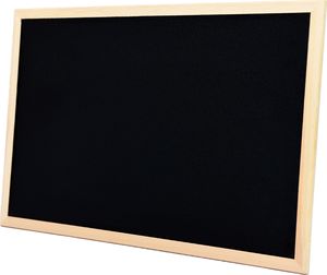 ADELANTE Tablica kredowa magnetyczna czarna 50x80 drewno 1