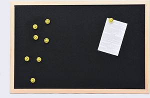 ADELANTE Tablica kredowa magnetyczna czarna 60x90 drewno 3