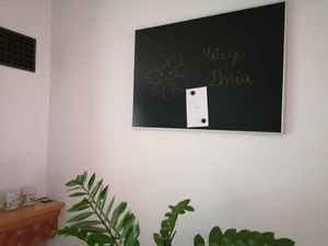 ADELANTE Tablica kredowa magnetyczna czarna 70X100 alu 2