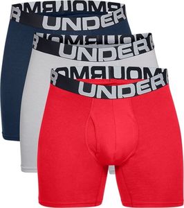 Under Armour Under Armour Charged Cotton 6IN 3 Pack 1363617-600 czerwone S 1