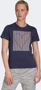 Adidas Koszulka W ADI HEART T GD4997 granatowy XS 1