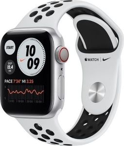 Smartwatch Apple Watch Series 6 Nike GPS + Cellular 44mm Silver Alu White Sport Biały  (M09W3WB/A) 1