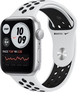 Smartwatch Apple Watch SE Nike GPS 44mm Silver Alu Platinium Sport Biały  (MYYH2FD/A) 1