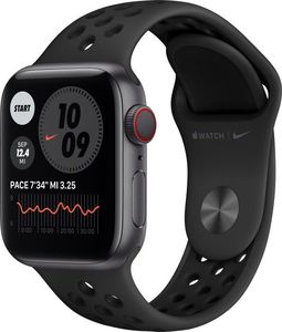Smartwatch Apple Watch Series 6 Nike GPS + Cellular 40mm Gray Alu Black Sport Czarny  (M07E3FD/A) 1