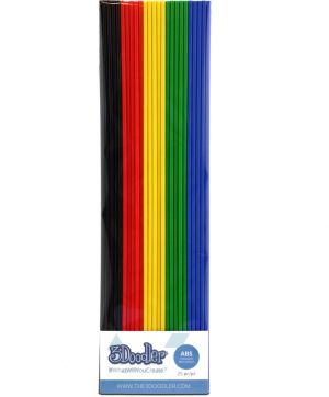 3Doodler Filament ABS - Wkłady zapasowe do długopisu 3Doodler 25 sztuk, 5 kolorów (AB-MIX1) 3