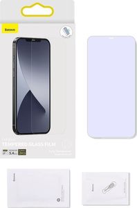 Baseus Szkło hartowane z filtrem światła nibieskiego 0.3mm Baseus Apple iPhone 12 mini (2szt.) 13