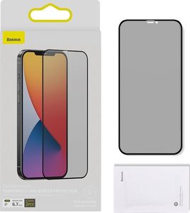 Baseus Szkło hartowane z filtrem prywatyzującym 0.23mm Baseus Apple iPhone 12 Pro Max (2szt.) 12