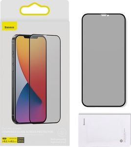 Baseus Szkło hartowane z filtrem prywatyzującym 0.23mm Baseus Apple iPhone 12/12 Pro (2szt.) 12