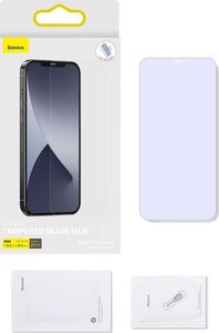Baseus Szkło hartowane z filtrem światła nibieskiego 0.3mm Baseus Apple iPhone 12/12 Pro (2szt.) 13