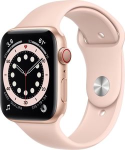 Smartwatch Apple Watch Series 6 GPS + Cellular 44mm Gold Alu Rose Sport Różowy  (MG2D3FD/A) 1
