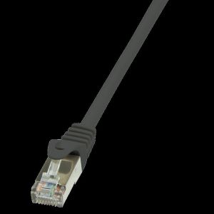 LogiLink Patchcord CAT 5e F/UTP 0,5m, czarny (CP1023S) 1